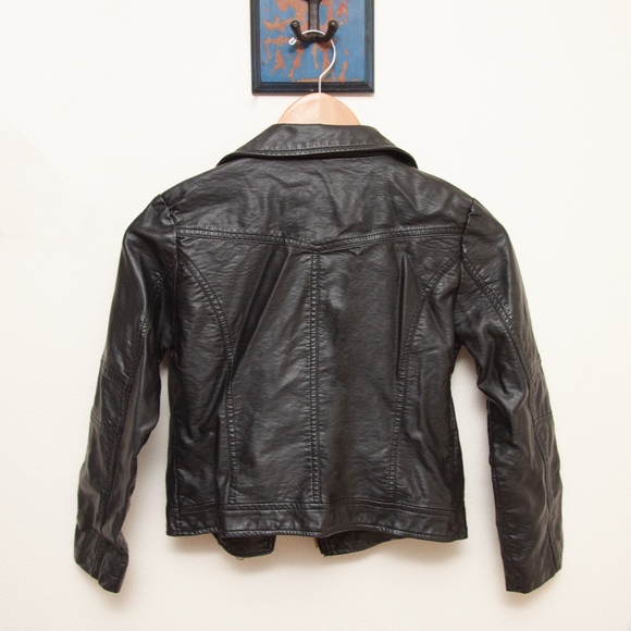 Girls Faux Leather Jacket - Picture 5 of 5